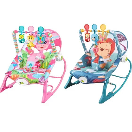 Cadeira de Descanso Vibratória  C/ Balanço Musical Bebê Baby Zippy Toys Com Vibração Suave e Musicas