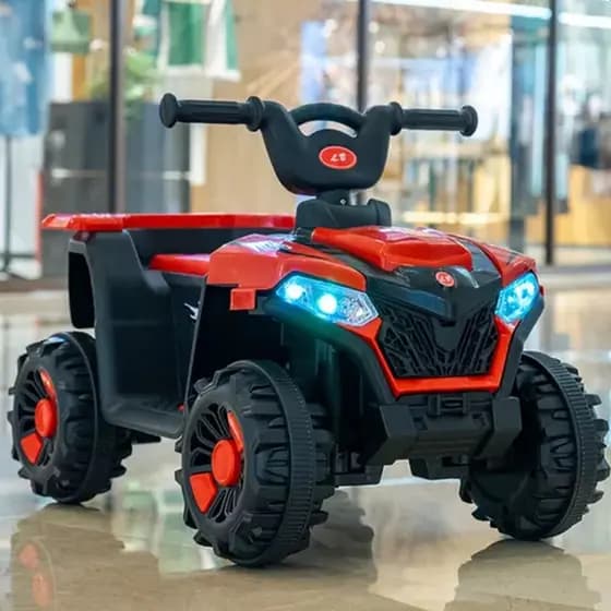 Quadriciclo Infantil  Elétrico 6v Zippy Toys Carrinho Andador com Farol e Marcha Frente e Ré