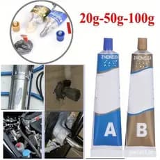 1 Conjunto A + B Cola Adesiva De Reparo De Metal Ferro Aço Radiador Automático De Água De Soldagem De Tampão