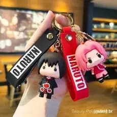 1 Pc Desenho Animado Anime Fofo Ninja Figura Chaveiro Porta-Chaves Doll para Crianças