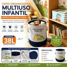 Cesto De Armazenamento De Roupas Suja Para Crianças Organizadora De Brinquedos Multiuso
