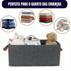 Cesto Organizador  Reforçado para Guarda-Roupas Multiuso Peças Íntimas  Calças  Jeans