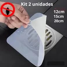 Kit 2 Tampa de Ralo de Silicone Banheiro Protetor Baratas de Esgoto Escorpião Mau Cheiro