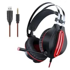 Fone Gamer Preto e Vermelho PC PS3 PS4 PS5 XBox Notebook Usb