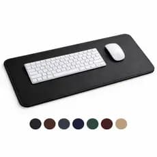 Mousepad Minimalista em Couro Alta Qualidade 70x30cm Deskpad Grande Cor Preto ou Caramelo Mouse Pad Ergonômico