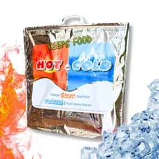 Sacola Térmica HOT AND COLD Tripla Camada Quente e Frio Viagem Duravél Multifunções e Alta Duração