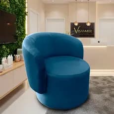 Poltrona Organica Modelo Curvo Para Salão de Beleza e Sala De Estar Visammer
