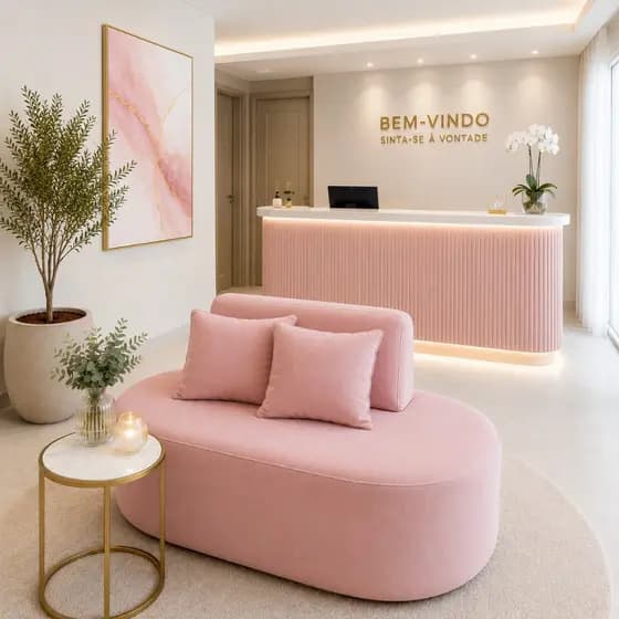 Poltrona Sofa Organico 1 Metro Tecido Veludo 02 Almofadas Para Recepção Visammer