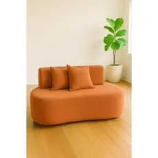 Sofá Puff Slim Cloe  01 Metro 02 Almofadas – Elegância e Conforto em Design Orgânico 1 Visammer