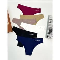 Kit com 6 ou 3 Calcinhas Sem Costura Tanga Cores Sortidos