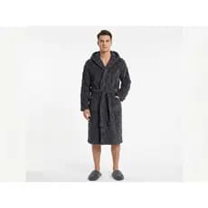 Ropão de Frio com Capuz Unissex - Plush Premium Textura Alto Relevo