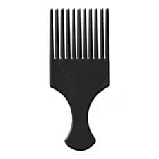Pente Garfo Afro Cachos Dentes largos de Plástico