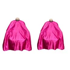 kit 2 capas de cetim lisa pink para salão de beleza/ cabelereiras fecho em ziper costura profissional