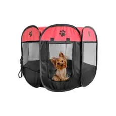 Cercado Pet Delimitador Dobrável Casinha Portátil de Viagem Cachorro