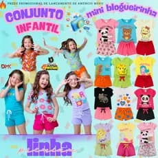 Kit 6/8/12 Peças Conjunto Infantil Menina Verão Roupa Confortável Bebê Moda Criança Estampada