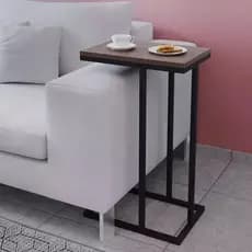 Mesa De Apoio Lateral Para Sofá Ou Cama Estilo Industrial Mesinha para Notebook Mesinha Lateral Sofá