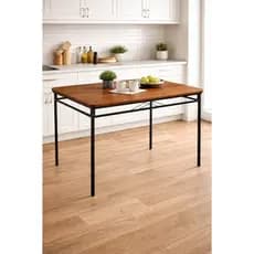 Pé de Mesa Industrial Aço Preto Base Retangular Reforçada Alta Resistência