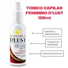 Serum Anti queda Poderoso Cabelo  Sobrancelha Unissex D'Lust 120ml
