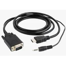 Cabo Conversor Hdmi Macho Para Vga Macho 1.50 Metros Banhado GRASEP