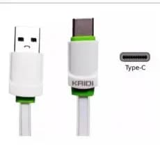 Cabo USB-A Para USB-C Kaidi KD-TC30 1m Carga Rápida Até 2.4A Tipo C 1metro