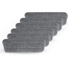 Kit 6 Refis Mop Lavável Mágico Spray Microfibra Pano Reposição Flat Universal Fixação Velcro