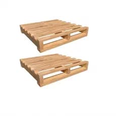 Kit 2 Pallet De Madeira Pinus Clara Natural 50x50x7cm Estrado Multiuso Decoração Cama Sofá