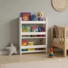 Estante Infantil Prateleira Branca Prateleira De Livros Ou Temperos Multiuso Livreiro