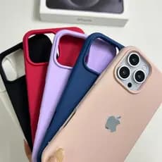 Capa para iPhone  iPhone 16 pro max Telefone Resistente Quedas de Silicone Líquido Simples Premium