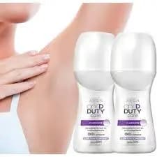 Kit 2 Antitranspirantes Avon On Duty Roll-On Clareador