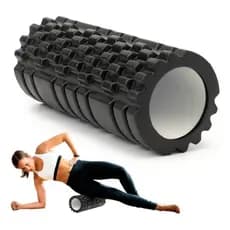 Rolo Liberação Miofascial Massagem Fisioterapia Pilates Yoga Preto Best Bay