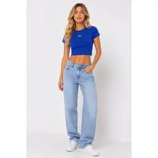 Camiseta Cropped Brasil Feminino Poliamida Fitness Casual