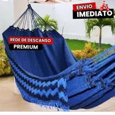 Rede Casal ou Solteiro Jeans Life Varias Cores Rede Descanso Reforçada Boa Casal e Solteiro Premium
