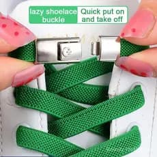 Sapatilhas De Prensa Com Fechadura Sem Gravatas Elásticas Alargadas Kids Adult Shoelace for Shoes (2PCS/SET)