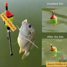 (Em Estoque) Automática De Pesca Float Gota De Água Para A Da Carpa Nano EVA Enfrentar Luz Noite Bobber Luminosa Flutuan