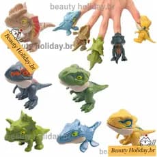 Mordendo dedo dinossauro Cross-Border novo estilo simulação tiranossauro Rex duplo coroado dragão Mosas