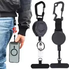 Chaveiro retrátil resistente anti-perdido cordão anti-roubo suporte do telefone móvel viagem alça do telefone móvel