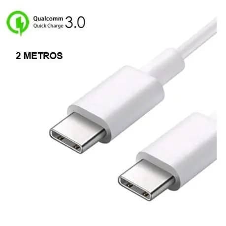 Cabo Para iPhone 15 com 2 metros Tipo C Tipo C iPhone 15 Plus, 15 Pro, 15 Pro Max, 16 Plus, Pro Max