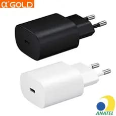 Fonte Turbo Tipo C 30w Original para Note 10 20 S20 S10 A80 A50 70 72 A52 M32 M62 A'Gold