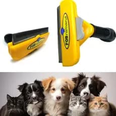 Escova Rasqueadeira FOBnimarut Para Cães E Gatos Pelo Médio/ Longo Pente de Tirar Pelos