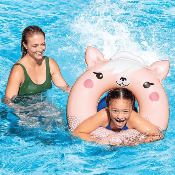 Boia Infantil Circular Inflável 65cm +3 Anos Anel de Natação para Piscina Menino Menina Juvenil Adulto