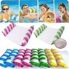 Kit Com 2 ou Kit 4 Boias Rede Inflável de Flutuação de Piscina Esteira Flutuante Adulto e Juvenil