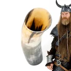 Copo Viking Chifre Natural de Boi para Cerveja Legitimo Horn Viking
