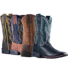 Bota Country DGO Texana 100% Couro Bovino Reforçada Masculina