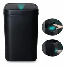 Lixeira Inteligente 16L Sensor Automático Sem Toque Cozinha Banheiro Recarregável Anti Odor