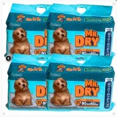 Kit 4 tapete higienico Mr Dry  60/60 - 120 unidades.