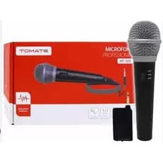 Microfone 2 Em 1 Profissional Com E Sem Fio Som Karaoke MT-1201