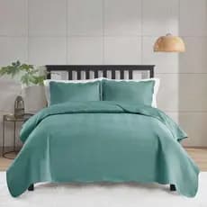 Cobre Leito Colcha Quarto Cama Casal Queen Milan 03 Peças Dupla Face 150 fios com Porta Travesseiro