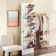 Sapateira Vertical de Parede e Porta Para 36 pares Sapato Tênis Sandálias