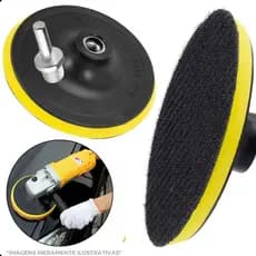 Suporte Boina Lixa P/ Esmerilhadeira Velcro Auto Colante Disco Adaptador M14 7 Pol / 180mm