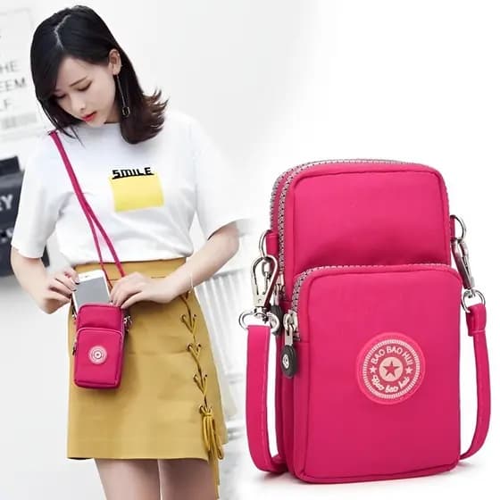 bolsa Carteira Feminina com Alça Transversal Bolsinha de lado mini bag porta celular De Mão Promoção